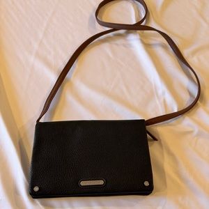 Black and brown crossbody pocketbook